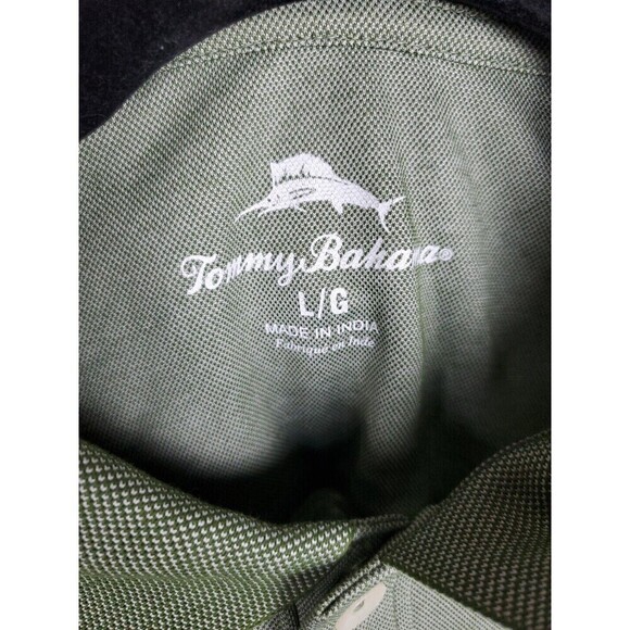 Tommy Bahama Green Men's Swordfish Logo Polo Shirt Size Large - Picture 2 of 7
